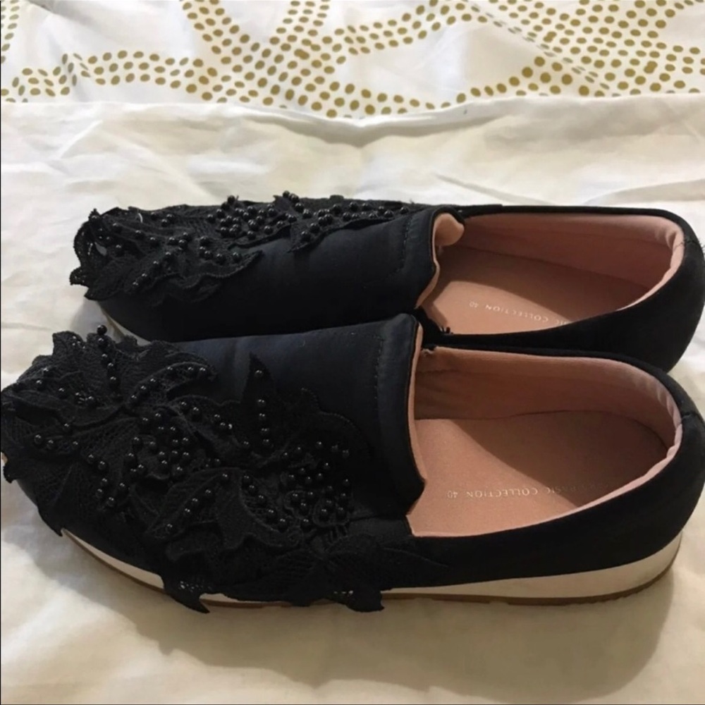 G - Zara Black Loafers with Embelishment